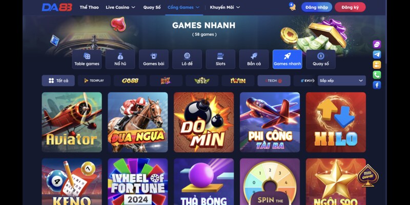 Game nhanh DA88 - Cách chơi đơn giản và dễ hiểu